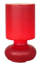 Лампа настольная "Fuerte", 1х40W Е14,  стекло, 230V, красный купить с доставкой по России