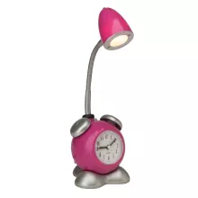 Лампа настольная с часами  "Pharrell", 1x1,5W, мет./пластик, 230V, LED розовый купить с доставкой по России