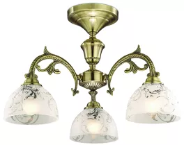Светильник потолочный "Tereza", 3*40W/E27, металл/стекло, бронза купить с доставкой по России